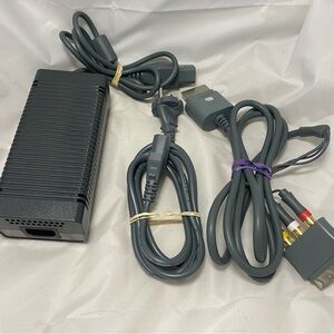 Microsoft PE-2151-03MX Power Supply AC 12V + AV Cable X810973-001 Xbox 360
